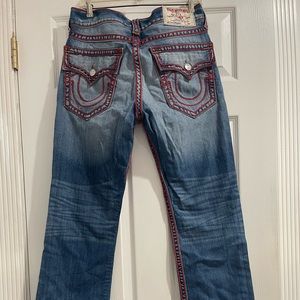 True Religion Mens Ricky Vintage T straight Jeans